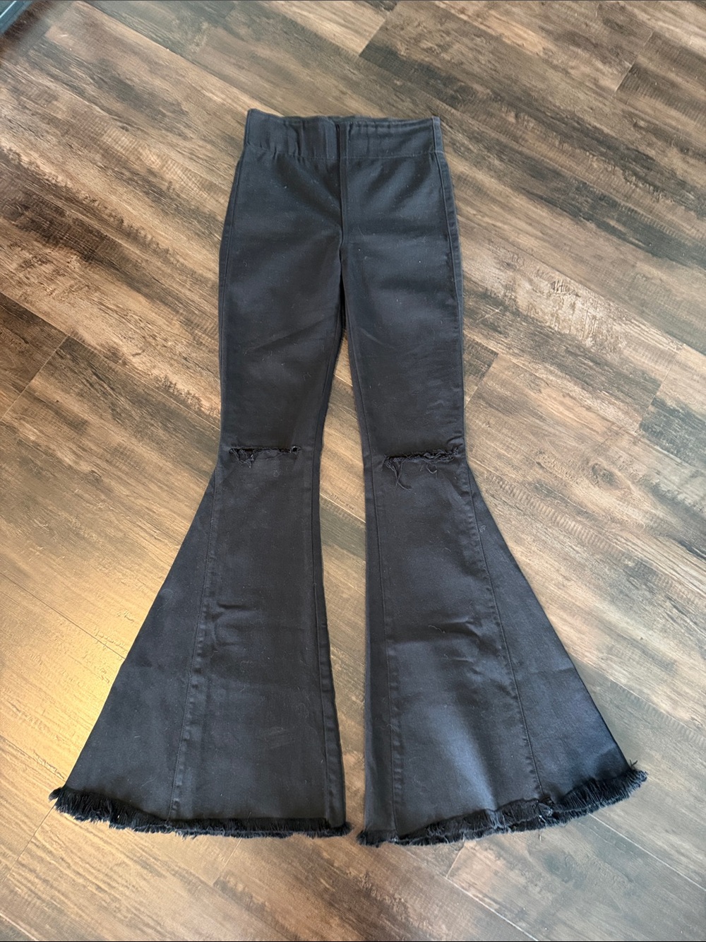 Show Me Your MuMu Black Flare Wide Leg Jeans